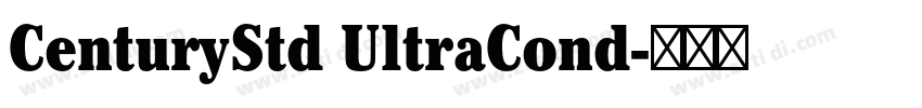CenturyStd UltraCond字体转换